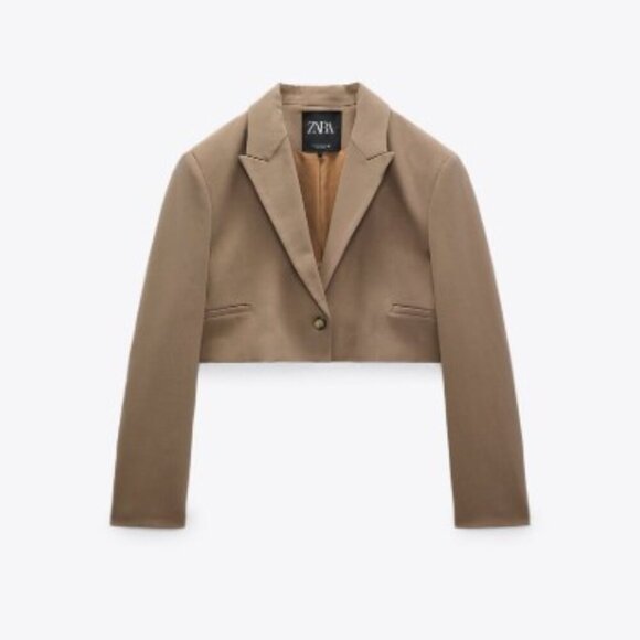 ZARA CROP BLAZER SIZE M 4661/700/832 - Picture 3 of 6